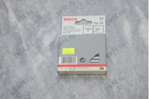 Скоба для степлеров тип Т55 14/6 с узкой перекладиной 1000 шт. BOSCH/1609200371